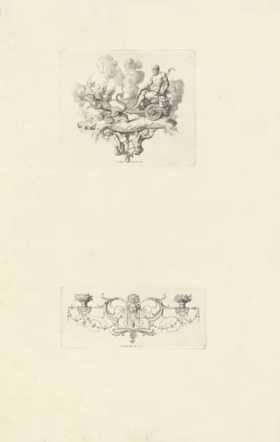 Pluto en Cerberus / Ornament met masacaron