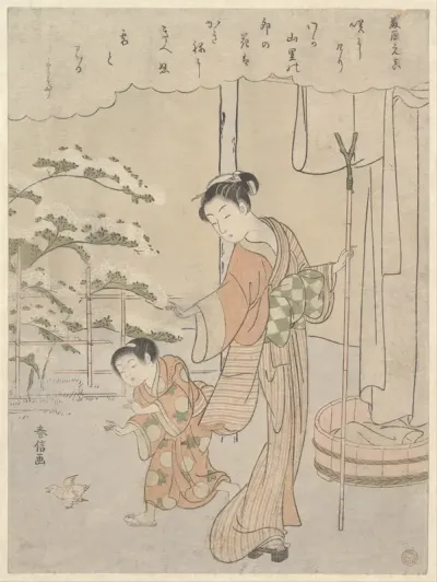 Poem by Fujiwara no Motozane (ca. 860) from the Series Thirty-Six Poets