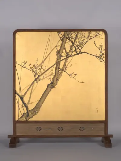 Poem in Chinese on the Theme of Plum Blossoms Reflected in Water