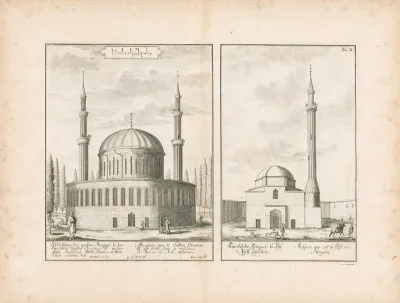 Pohľad na dve arabské budovy