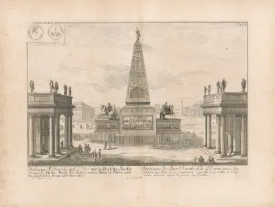 Pohľad na obelisk Marca Aurelia
