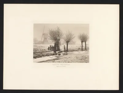 Polder in de sneeuw