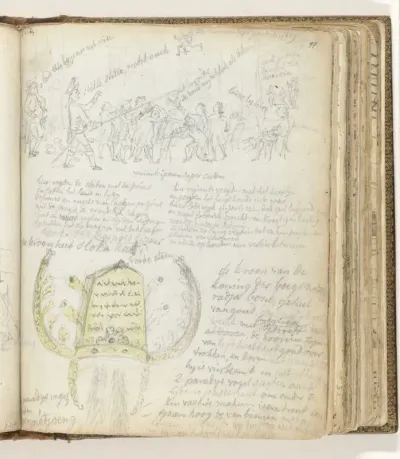 Politieke allegorie; de kroon van Boeginese koning