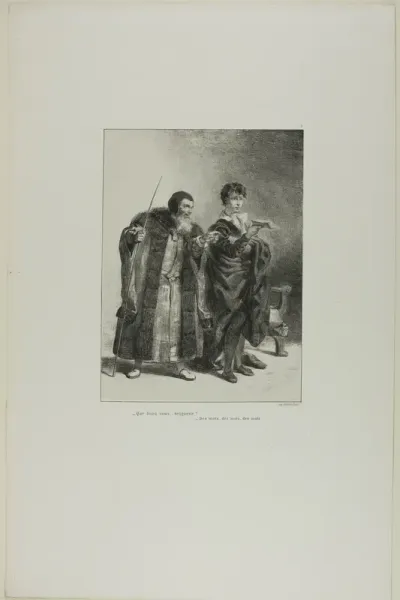 Polonius and Hamlet, plate 4 from Hamlet
