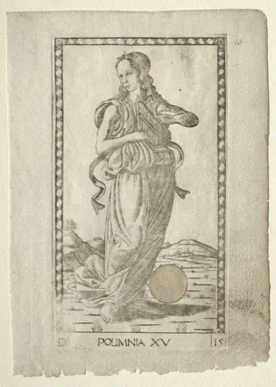Polyhymnia (heroic hymns) (from the Tarocchi series D:  Apollo and the Muses, #15)
