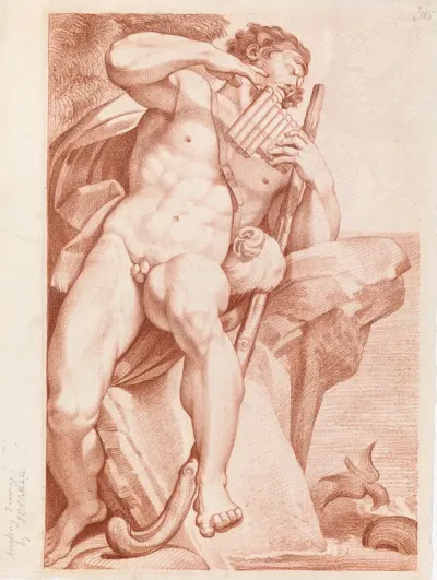 Polyphemus playing the pan pipes