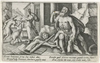 Polyphemus verslindt de mannen van Odysseus