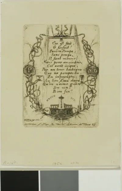 Pompe Notre-Dame, Paris, small plate