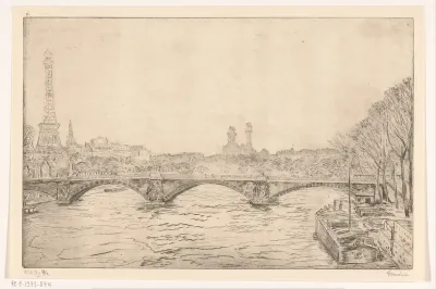 Pont de l'Alma over de Seine in Parijs