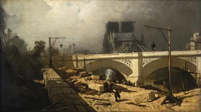 Pont de l'Archeveché (?) Parijs