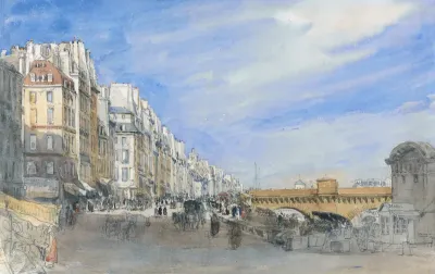 Pont Neuf from the Quai de l'Ecole, Paris