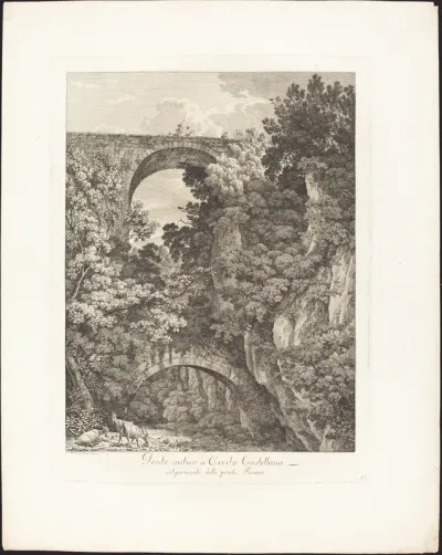 Ponte antico a Cività Castellana, volgarmente detto ponte Terano