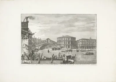 Ponte di Rialto en Palazzo dei Camerlenghi te Venetië