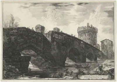Ponte Lucano met de Tombe van Plautius Lucanus