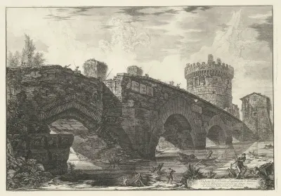 Ponte Lucano met de Tombe van Plautius Lucanus
