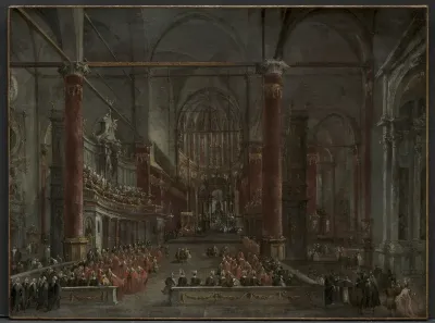 Pontifical Ceremony in Saints Giovanni e Paolo, Venice, 1782