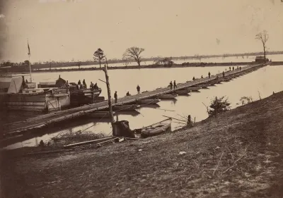Pontoon Bridge on James River, Deep Bottom, Virginia