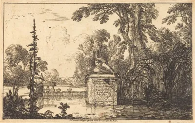 Pool in a Formal Garden