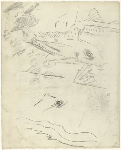 Poon en detailstudies, met kleurnotities