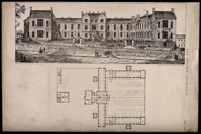 Poor House Hospital, Newcastle-Upon-Tyne, Northumberland, England: with floor plan
