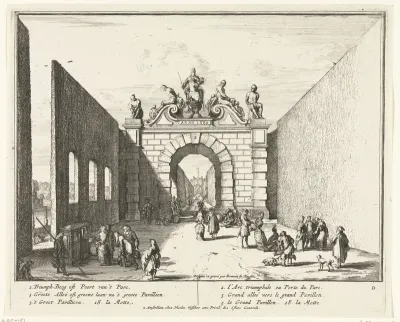 Poort in het park van Enghien