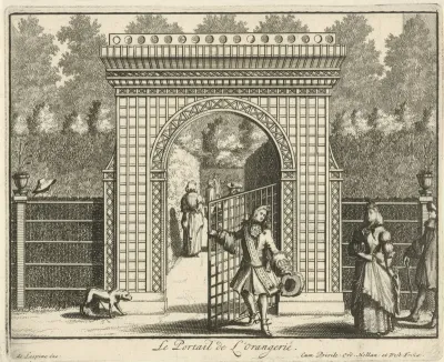 Poort van de orangerie bij Kasteel Gunterstein, Breukelen