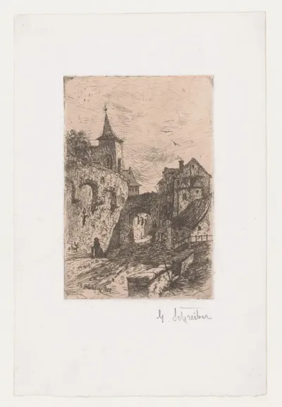 Poort van een dorp of stad