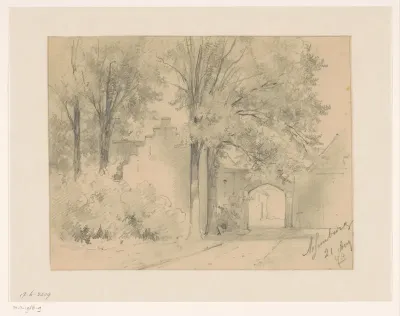 Poort van het kasteel Assemburg