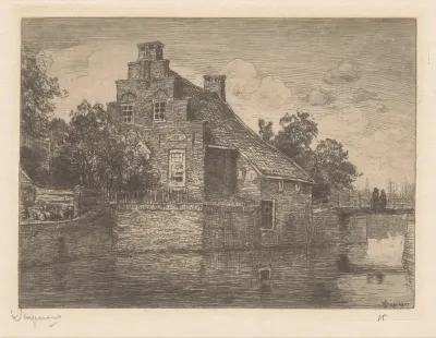 Poortershuis aan het Damsterdiep in Groningen