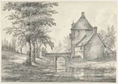 Poortgebouw bij kasteel Doorwerth