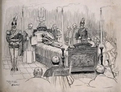 Pope Leo XIII on his deathbed