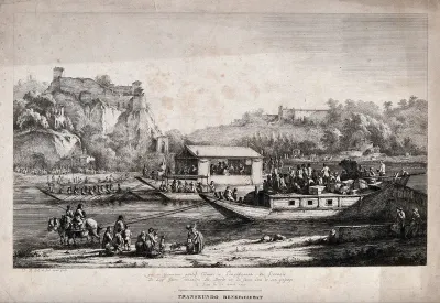 Pope Pius VII on the Saône near Lyons