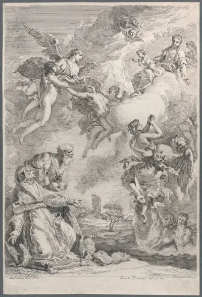 Pope Saint Gregory I Frees the Souls from Purgatory with His Prayers