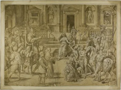 Pope Sylvester Blessing the Emperor Constantine
