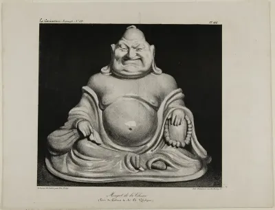 Porcelain figure from China (taken from the private collection of Mr. Charles Philipon), plate 416