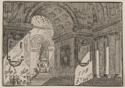 Porch before a Circular Temple