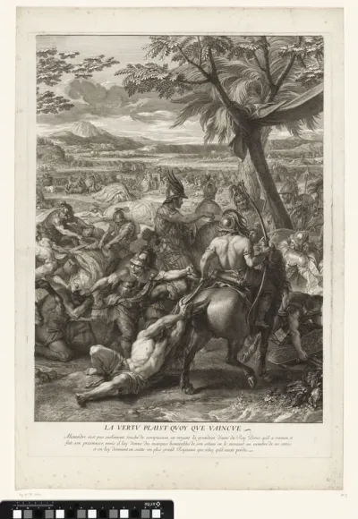 Poros verwond in de strijd met Alexander de Grote (plaat 2)