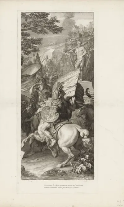 Poros verwond in de strijd met Alexander de Grote (plaat 4)
