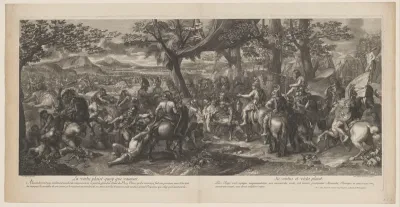 Poros verwond in de strijd met Alexander de Grote