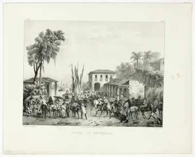 Port of Estrella, plate 13 from Landscapes, volume 1 of Voyage pittoresque dans le Brésil