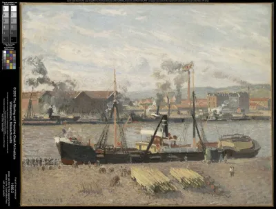 Port of Rouen, Unloading Wood