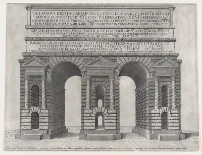 Porta Maggiore, from "Speculum Romanae Magnificentiae"