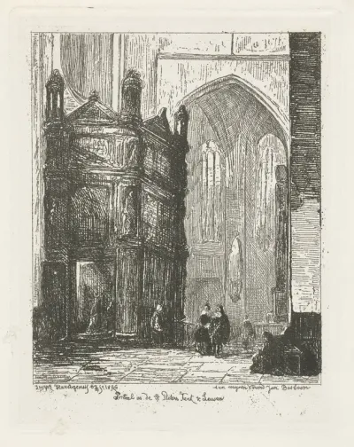 Portaal in de St. Pieters Kerk te Leuven