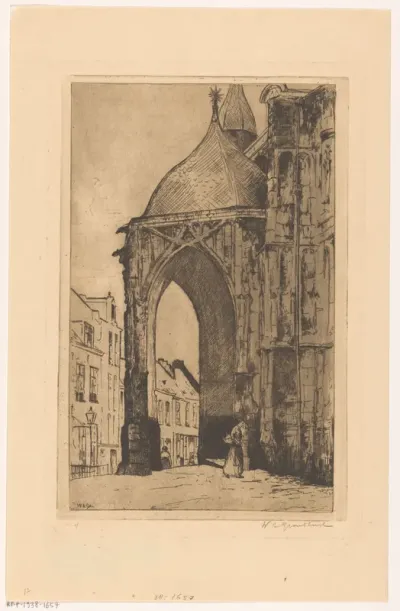 Portaal van de Grote of Sint-Stevenskerk in Nijmegen