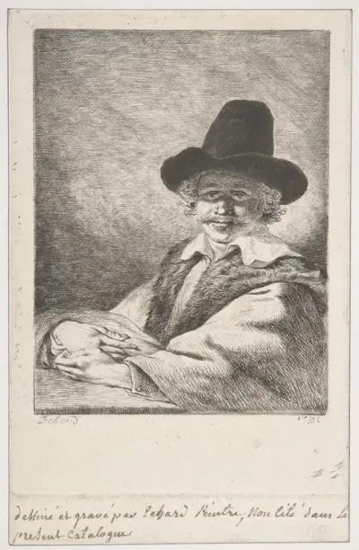 Portait of Seated Man in Hat