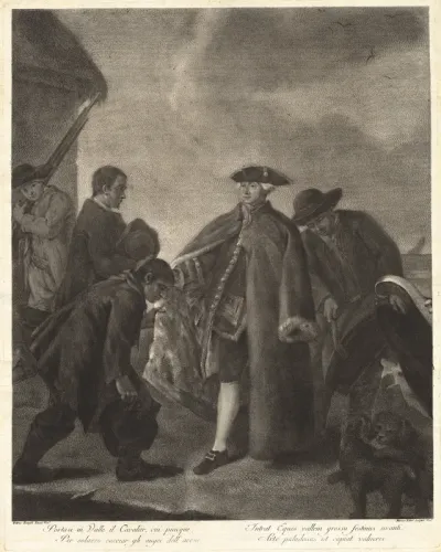 Portasi in Valle il Cavalier... (Arrival of the Master)