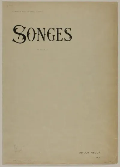 Portfolio Cover for Songes (Dreams)