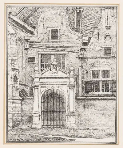 Portiek van de Zuiderkerk te Enkhuizen