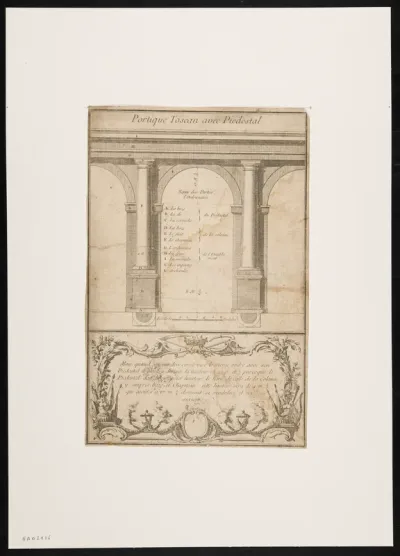Portique Toscan avec piedestal