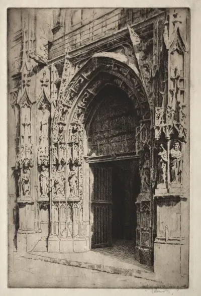 Portrail Central, Eglise St. Merri, Paris